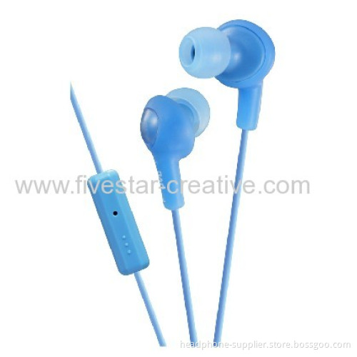 Jvc Ha-fr6 Gumy High Quality Earbud Headphones With Mic&remote Blue